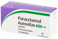 Paracetamol Aurovitas 500 mg przeciwbólowy 50 tabletek