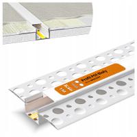 Profil LED Aluminiowy Do Płyt GK Gipsowych Wpuszczany Regips 1m Biały Klosz