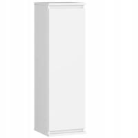 Белый вертикальный подвесной шкаф 30 см гостиная витрина