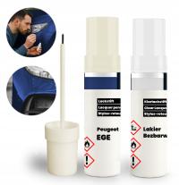 PEUGEOT EGE Niebieski Zestaw 2w1: Lakier Bazowy + Bezbarwny z Pędzelkiem