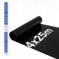 Строительная изоляционная пленка 4mx25m 4x25 Черная