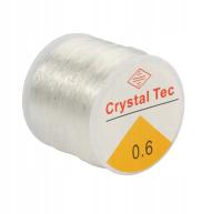 Ювелирная резинка, прозрачная 0,6 мм катушка 90 м