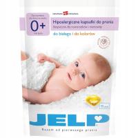 JELP 0+ hipoalergiczne kapsułki do prania ubranek dzieci biel i kolor 11szt