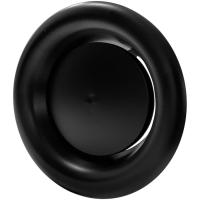 Anemostat wywiewny kratka Ø 160mm metalowy CZARNY