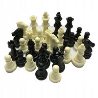 biały styl Średniowieczne szachyPlastikowe komplet