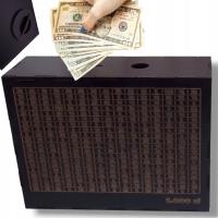 Skarbonka Wyzwanie Oszczędzanie Wykreślanka DUŻA Cel 2.5tys 3tys 5tys 10tys