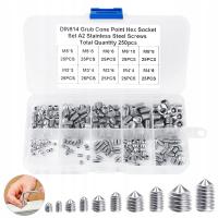 НАБОР ВИНТОВ С ШЕСТИГРАННОЙ ГОЛОВКОЙ 250 ШТ.