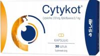 Cytykot-Cytykolina250mg, Ryboflawina 0,7mg 30 kaps Witamina B2 Wzrok