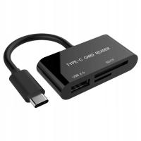 G CZYTNIK KART PAMIĘCI OTG USB-C +USB SD HC XC TF