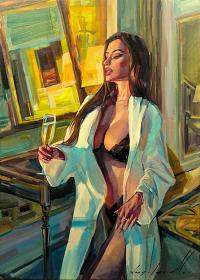 Wasilewicz WINE AND PASSION obraz olejny