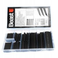 * Koszulki termokurczliwe czarne zestaw rurek 127 sztuk