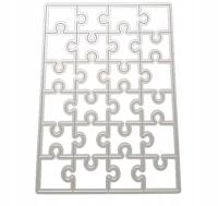 Wykrojnik do papieru, puzzle METALOWE puzzle diy scrapbooking szablony