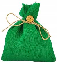 Worek jutowy prezentowy OZDOBNY GUZIK 25x20