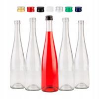 5x Szklane butelki na wino nalewki wódkę likier BELVEDERE 500 ml + ZAKRĘTKI