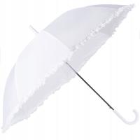 зонтик белый свадебный зонтик свадебный оборкой XL