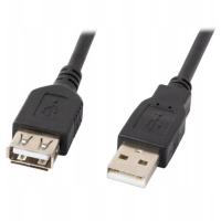 Kabel przedłużający USB Lanberg CA-USBE-10CC-0030-BK 3 m czarny