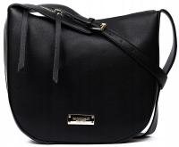 Женская большая сумка-мессенджер MONNARI, черная золотая сумка с логотипом на плечо