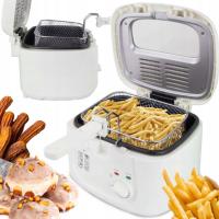 Большая традиционная масляная фритюрница 2.5 L 1800W для жарки картофеля фри