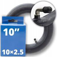 Dętka 10x2.5|10 cali|10''|10x2,5 zawór samochodowy AV/SV wygięty 90/90°