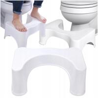 PODNÓŻEK DO TOALETY ERGONOMICZNY PODEST TABORET TOALETOWY ŁAZIENKOWY DO WC
