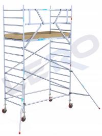 Rusztowanie aluminiowe jezdne EuroScaffold Basic Wys.rob. 5,2m 1,35 x 2,50m