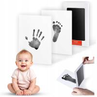 НЕОКРАШЕННЫЙ ОТПЕЧАТОК РУЧКИ НОГИ РЕБЕНКА СУВЕНИР ДЛЯ РОЖДЕНИЯ РЕБЕНКА ТУШЬ