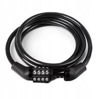 Kłódka Antykradzieżowa Rower Motocykl Kod Szyfr 4 Cyfrowa Z Przewodem