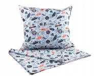 Pościel bawełniana poszewka 100x160cm 50x60cm komplet dla przedszkolaka