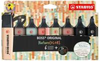 Zakreślacz Stabilo Boss Orginal Nature Colors Naturalne 8 Sztuk 70/8-2-1