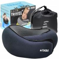 PODRÓŻNA PODUSZKA POD SZYJE KARK WYGODNA DO SPANIA W SAMOLOCIE AUTOKARZE