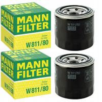 2× MANN Filtr oleju W811/80
