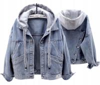 Классическая джинсовая куртка-парка Katana с капюшоном для женщин XXL