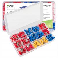 ZESTAW KONEKTORÓW SAMOCHODOWYCH KONEKTORY WSUWKI MĘSKIE ŻEŃSKIE MIX 280szt