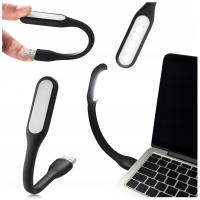 LAMPKA LAMPA KOMPUTEROWA SILIKONOWA DO LAPTOPA LED USB GUMOWA GIĘTKA