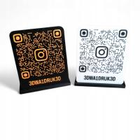 Tabliczka kod QR Instagram etykieta stojak plakietka ramka personalizowana