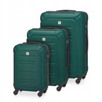 Betlewski Zestaw 3 walizek podróżnych na wakacje twarde mocne wygodne szyfr