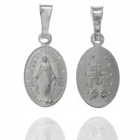 Серебро Чудотворный Медальон Матери Божией, Непорочной Девы Марии