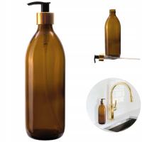 Стеклянная бутылка с дозатором насоса для мыла для мытья посуды 500 мл 0,5 л