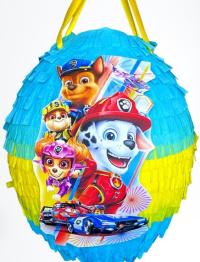 Piniata PSI PATROL na urodziny duży obwód 85cm z kijem