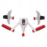 Przyrząd do ćwiczeń ud, regulowany przyrząd do przycinania ramion z oporem, szary, z uchwytem