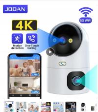 JOOAN 4K kamera PTZ IP 5G WiFi podwójny obiektyw kamera do monitoringu cct