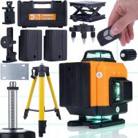 ПЕРЕКРЕСТНЫЙ ЛАЗЕРНЫЙ УРОВЕНЬ 360 16L ШТАТИВ ПОЛЮС 120 СМ 2AKU ПЛАТФОРМА ПУЛЬТ ДИСТАНЦИОННОГО УПРАВЛЕНИЯ