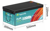 Akumulator litowo-jonowy (Li-Ion) LiFePO4 Ingosolly 12V 300Ah 300000mAh