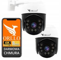 Zestaw 2x Kamery WiFi IP 4K 8MPx Obrotowe ORLLO Z20 – Night Color, ZOOM 5x