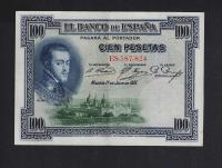 BANKNOT Hiszpania -- 100 Pesetas -- 1925 rok
