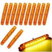 Набор 10X оранжевый 9 светодиодный габаритный фонарь 12V 24V