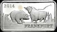 Niemcy. Sztabka kolekcjonerska Byk i Niedźwiedź, 2014