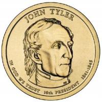 USA 1 Dolar 2009 10 Prezydent USA - John Tyler (1841-1845) Mennicza (UNC)