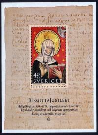Szwecja 2003 BL 17 ** Religia Święta Brygida