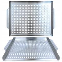 Taca do Grilla ze Stali Nierdzewnej Ruszt do Warzyw i Ryb Tacka Wielorazowa